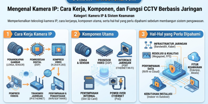 Mengenal Kamera IP: Cara Kerja, Komponen, dan Fungsi CCTV Berbasis Jaringan